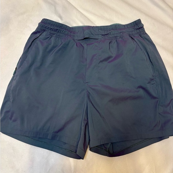 Lululemon Pace Breaker Linerless Short 7” Tidewater Teal/Power Purple - Picture 3 of 6